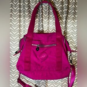 Kipling Large Magenta Crossbody/Satchel Handbag